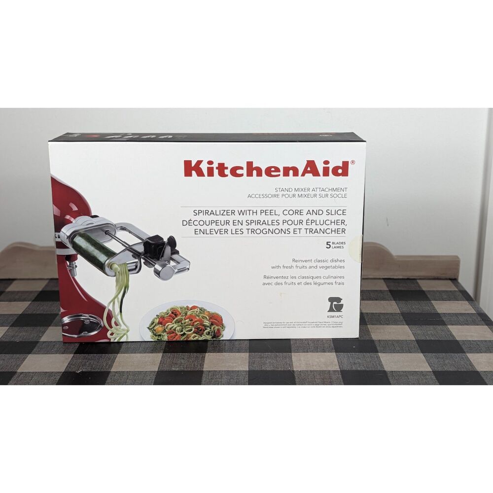 KitchenAid Stand Mixer Spiralizer 5 Blade Attachments with Box
